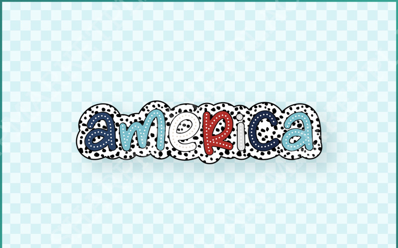 Fourth of July PNG, 4th July Sublimation, Dalmatian PNG, Doodle Letters, America Shirt, 4th of July Illustration