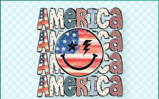 4th of July PNG, Retro America Sublimation Design, Instant Download, American USA PNG, Patriotic