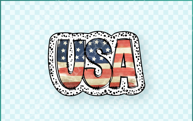 USA 4th of July Png, American Dalmatian Sublimation, Patriotic Independence Day Designs, Retro USA Illustration