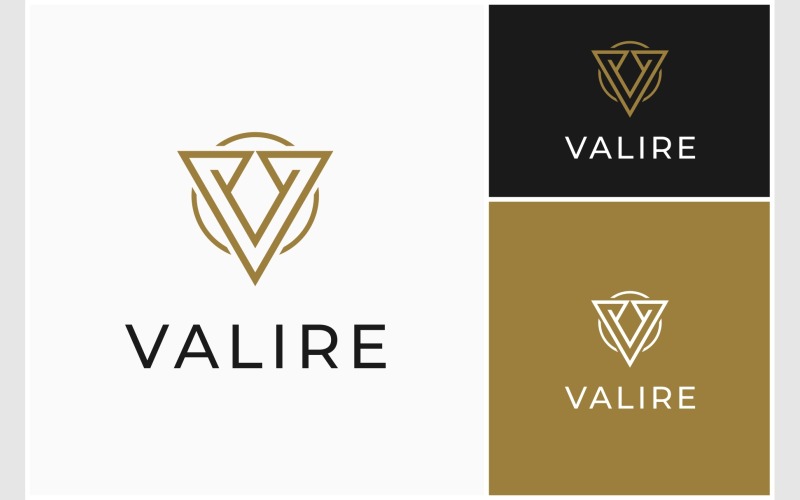 Letter V Initial Luxury Logo Logo Template