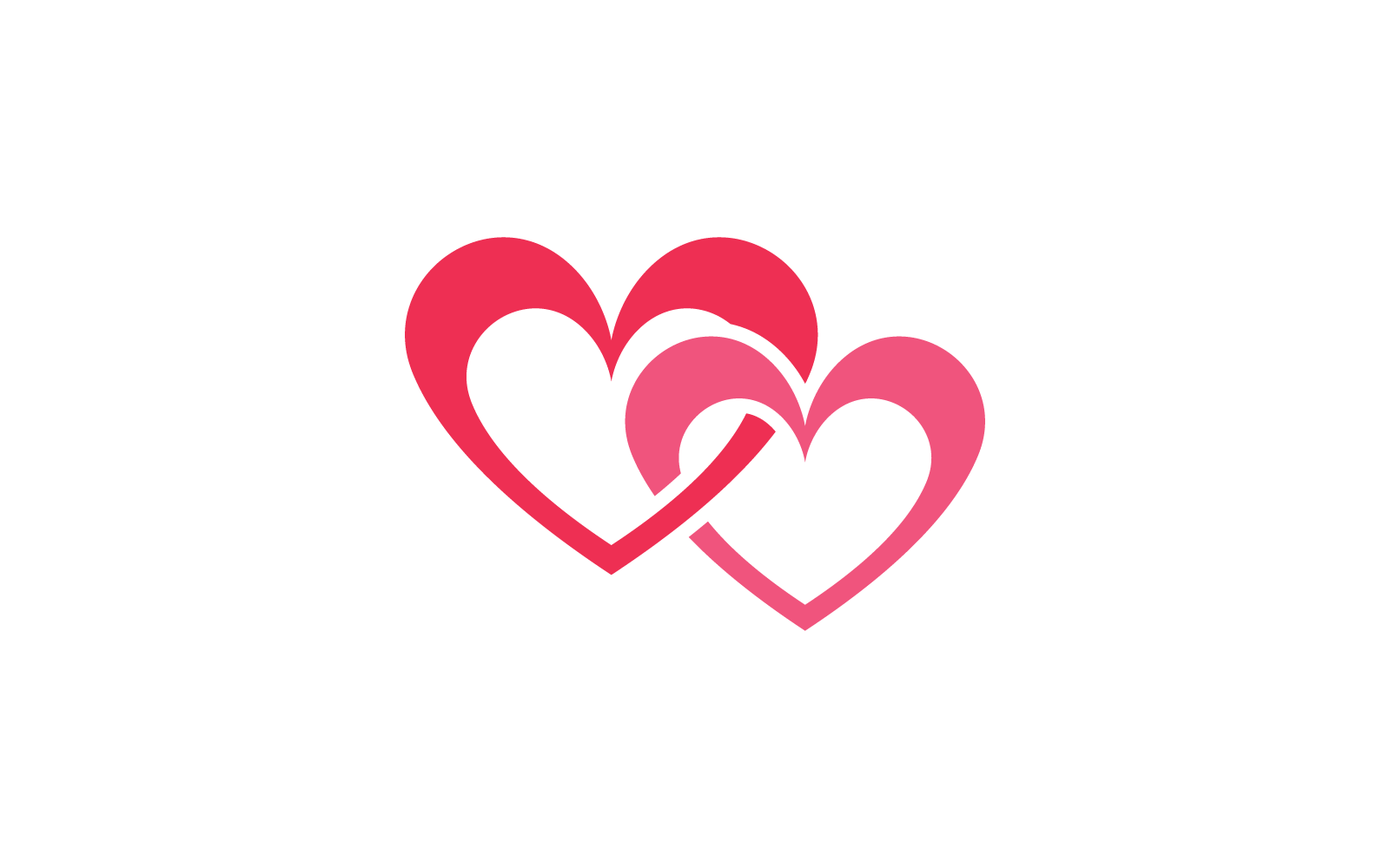 liefde logo vector illustratie sjabloon