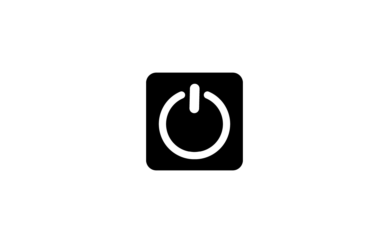 Power button flat design illustration template
