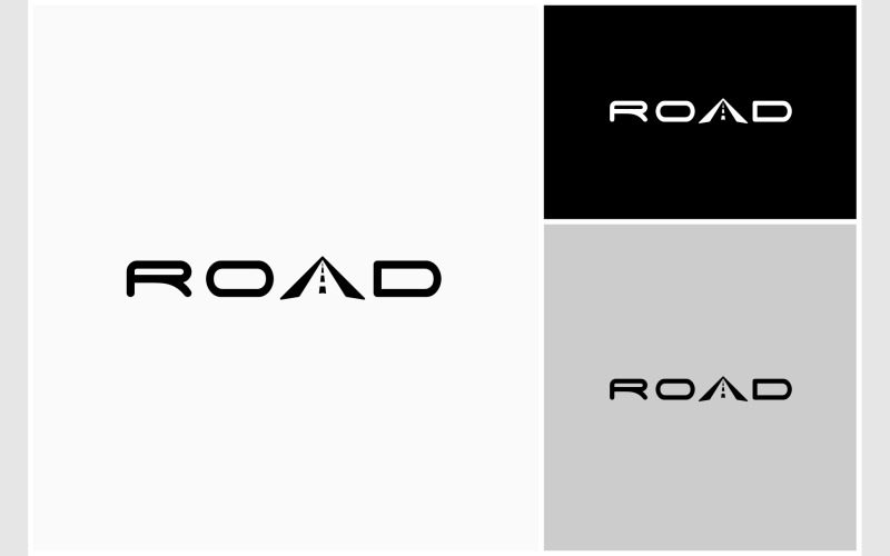 Road Wordmark Typography Text Logo Logo Template
