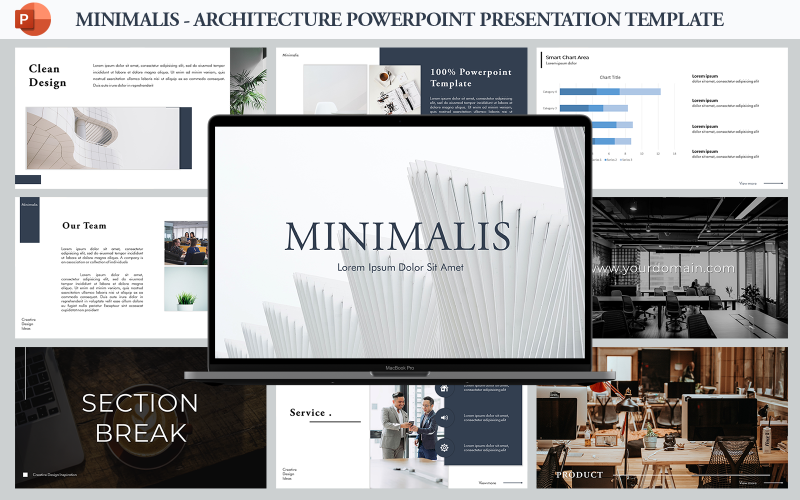 Minimalis - Architecture Presentation Template PowerPoint Template
