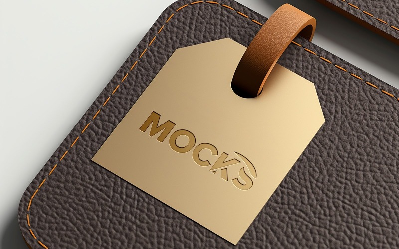 Clothes label mockup design psd Product Mockup