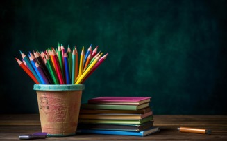 Colourful Pencil School Supplies 89