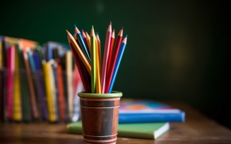 Colourful Pencil School Supplies 91