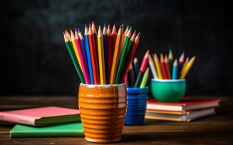 Colourful Pencil School Supplies 97