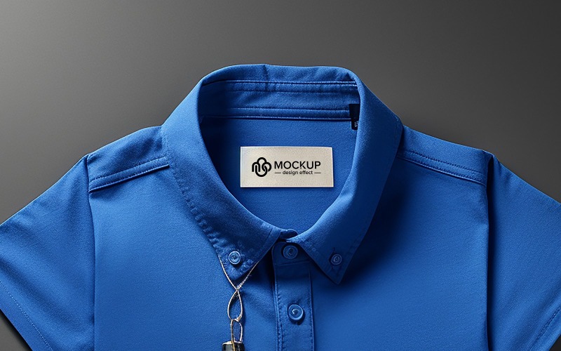 Logo mockup label tag tshirt design psd Product Mockup