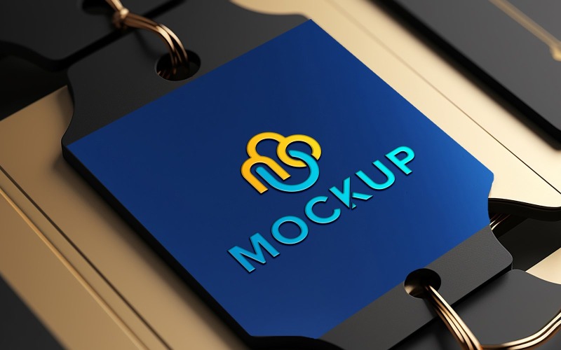 Realistic tag brand mockup psd Product Mockup