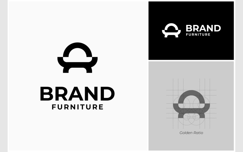Sofa Furniture Chair Simple Logo Logo Template