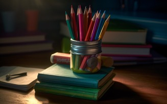 Colourful Pencil, books School Supplies 146