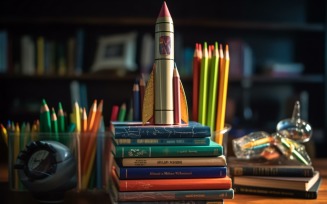 Colourful Pencil, books School Supplies 155