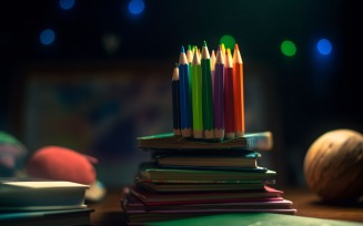 Colourful Pencil, books School Supplies 157
