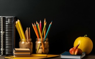 Colourful Pencil School Supplies 123