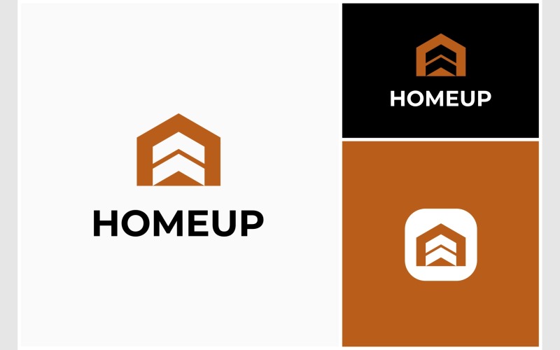 Home House Real Estate Arrow Up Logo Logo Template