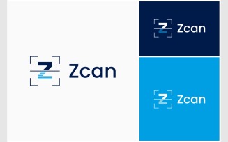 Letter Z Scan Scanning Logo