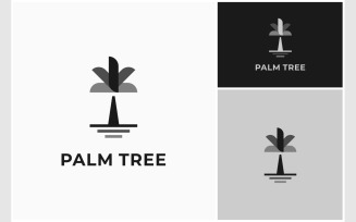 Palm Tree Simple Minimalist Logo