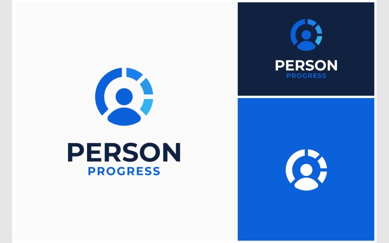 Person People Circle Progress Logo Logo Template