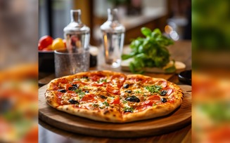 Concept Pizzerias With Delicious Taste Pepperoni Pizza 13