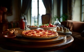 Concept Pizzerias With Delicious Taste Pepperoni Pizza 47