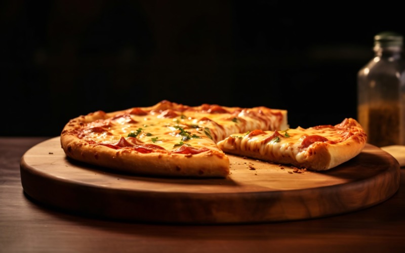 Concept Pizzerias With Delicious Taste Pepperoni Pizza 6 Illustration
