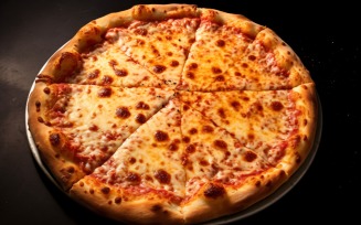 Flatlay Realistic Cheese Pizza 59