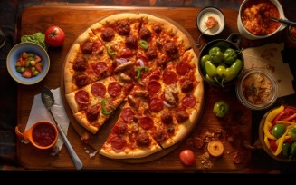Pepperoni Pizza with Mozzarella cheese 54