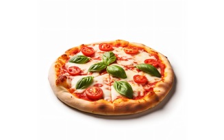 Cheese Pizza On white background 63