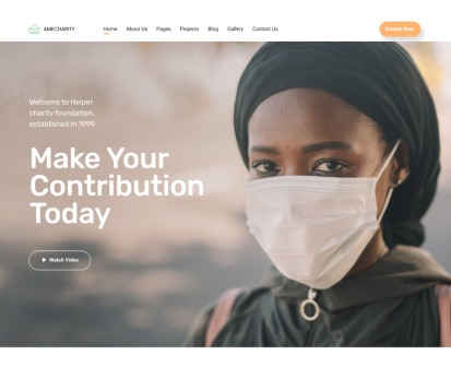 Charity Foundation Website Template