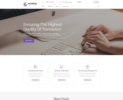 Free HTML Template for Blogs and News Websites