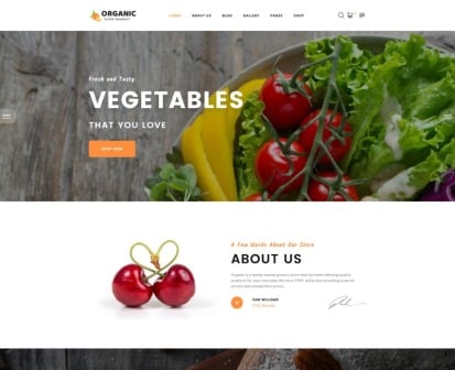 Grocery Shop HTML Template