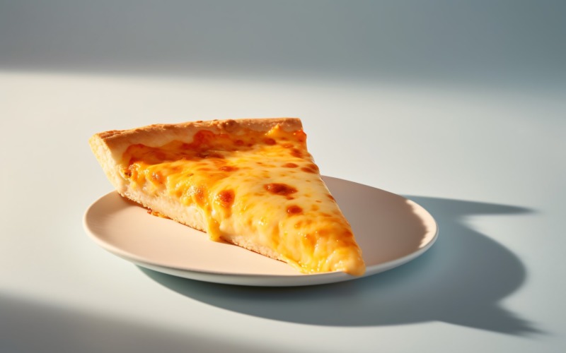 A slice of pizza with cheese dripping off it 20 Illustration