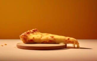 A slice of pizza with cheese dripping off it 22