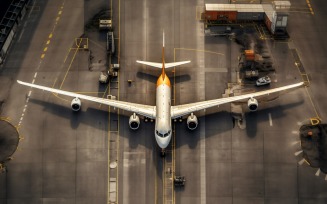 Airbus Top view stock photography 31