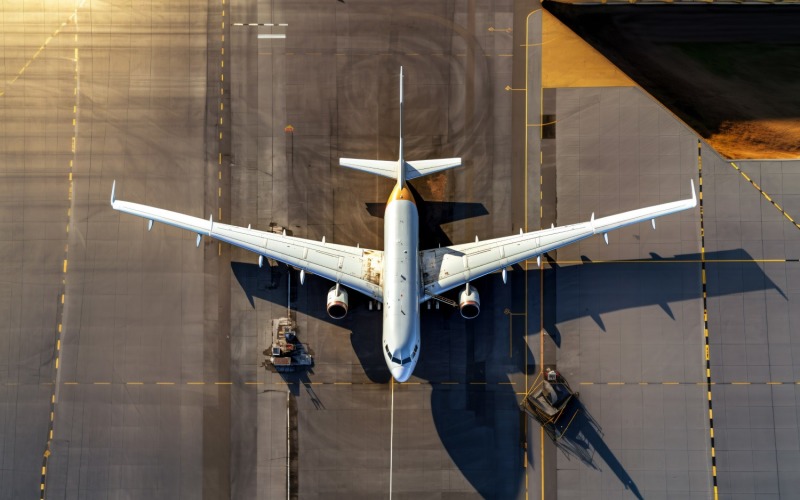 Airbus Top view stock photography 33 Illustration