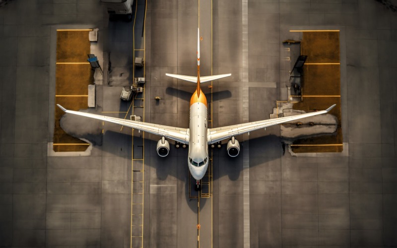Airbus Top view stock photography 37 Illustration
