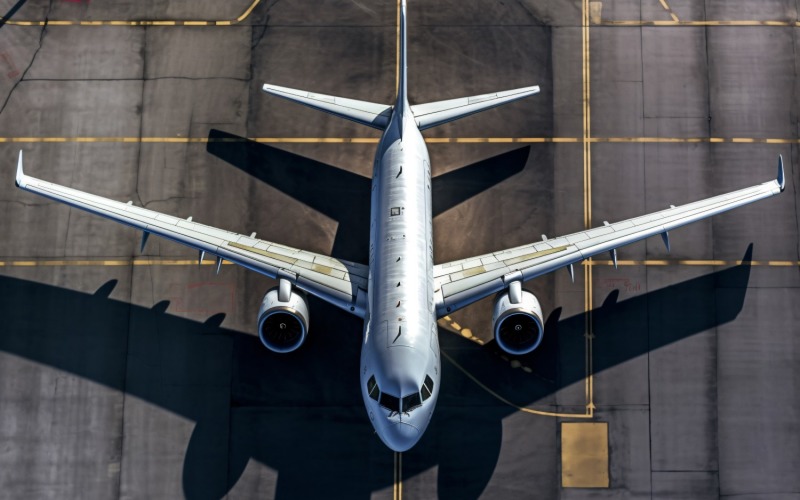 Airbus Top view stock photography 39 Illustration