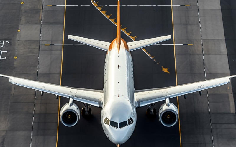 Airbus Top view stock photography 41 Illustration