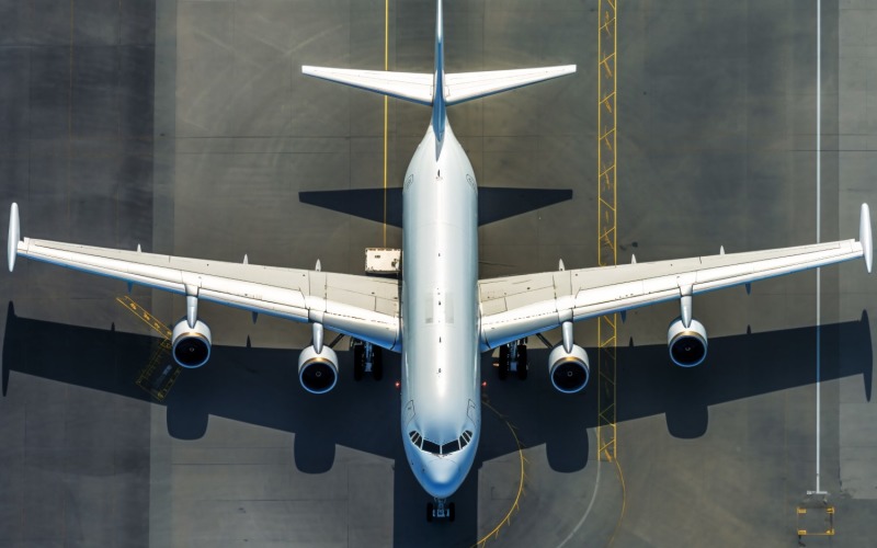 Airbus Top view stock photography 45 Illustration