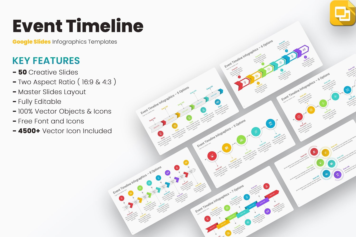 Template #414141 Timeline Powerpoint Webdesign Template - Logo template Preview