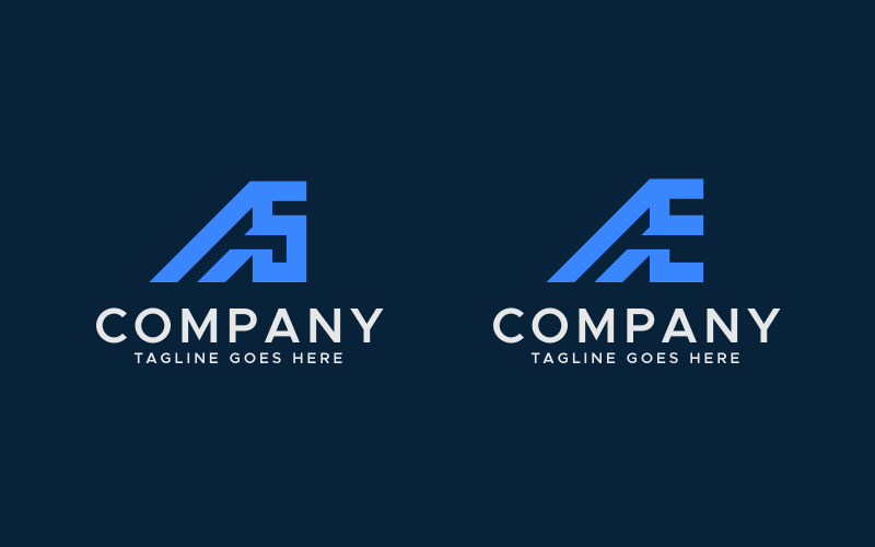 A5 or AE Letter logo design template Logo Template