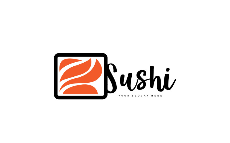 Sushi logo simple design sushi japaneseV10 Logo Template