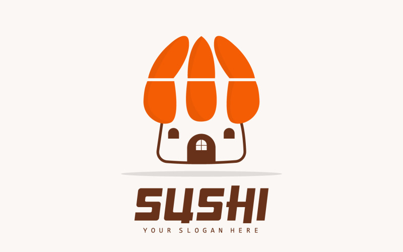 Sushi logo simple design sushi japaneseV11 Logo Template
