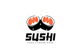 Sushi logo simple design sushi japaneseV31