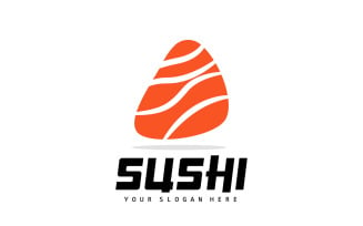 Sushi logo simple design sushi japaneseV3