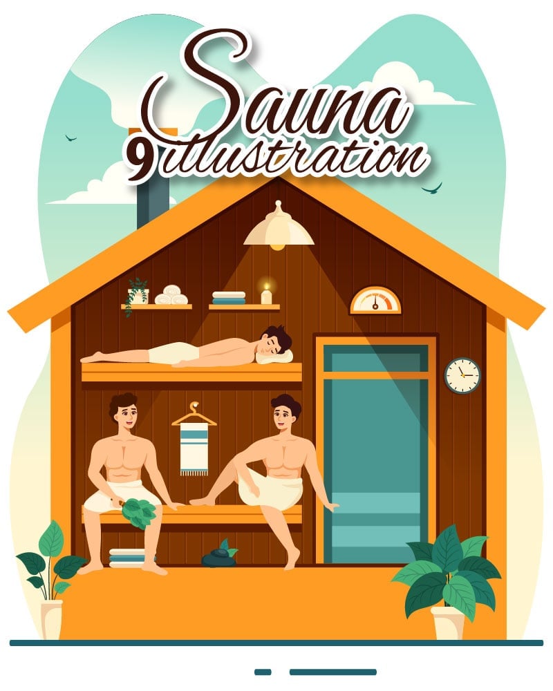 Kit Graphique #414204 Sauna Steam Divers Modles Web - Logo template Preview