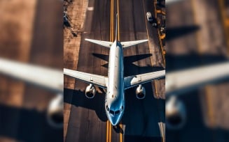 Airbus Top view stock photography 105