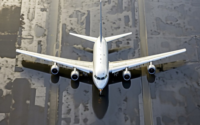 Airbus Top view stock photography 111 Illustration