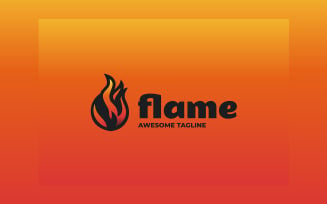 Flame Gradient Colorful Logo 3
